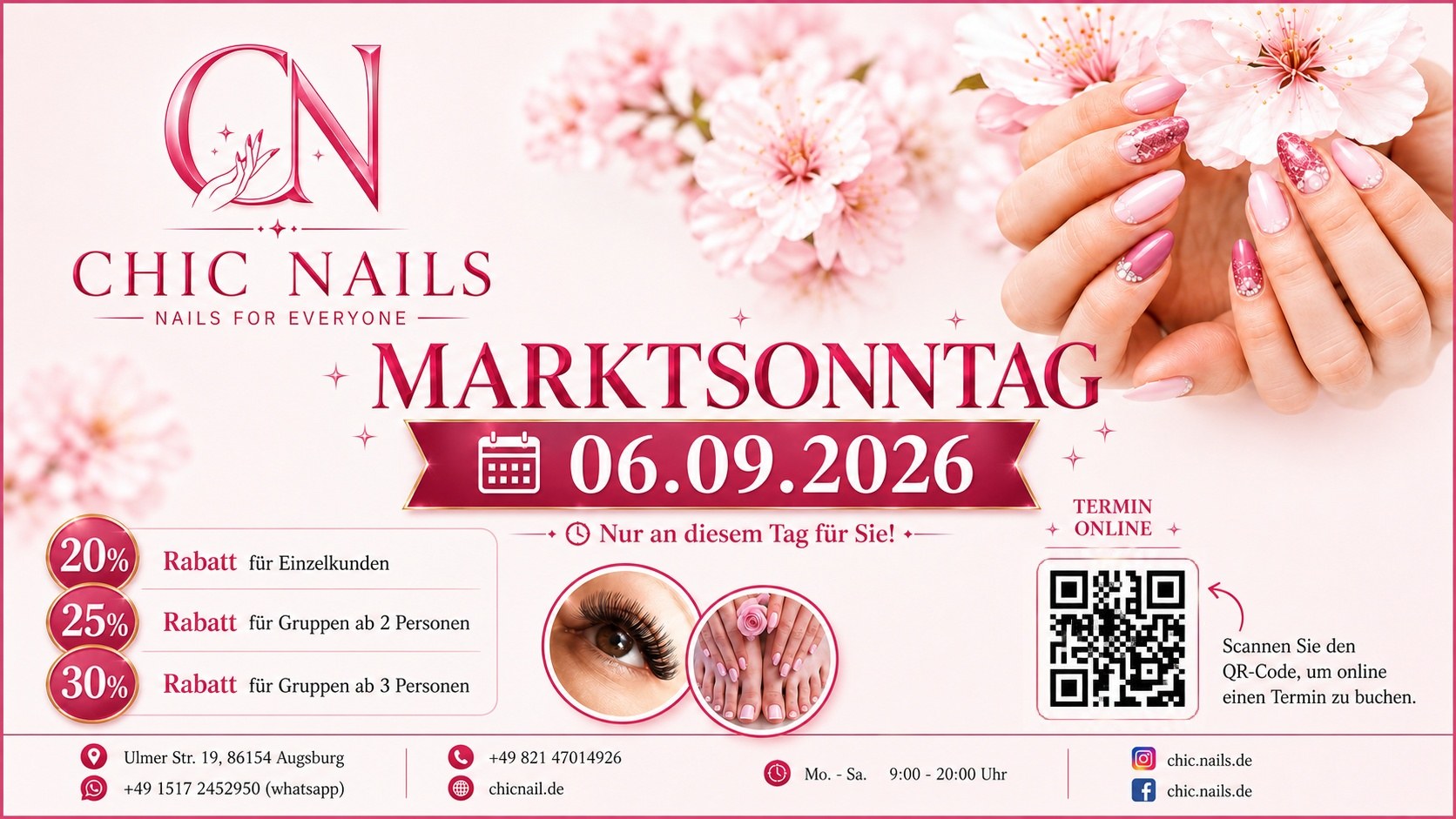 Elegante, gepflegte Nägel bei CHIC NAILS Augsburg